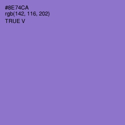 #8E74CA - True V Color Image